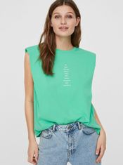 Vero Moda Svetlozelené tričko s nápisom VERO MODA Hollie XS