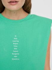Vero Moda Svetlozelené tričko s nápisom VERO MODA Hollie L