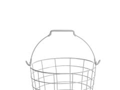Beliani Trojstupňový kovový stojan s košíkmi biely AYAPAL