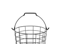Beliani Trojstupňový kovový stojan s košíkmi čierny AYAPAL