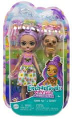 Mattel Enchantimals bábika a zvieratko - Penna Mopslíková a Trusty FNH22