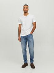 Jack&Jones Pánske tričko JJEORGANIC Standard Fit 12156102 White (Veľkosť L)