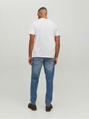 Jack&Jones Pánske tričko JJEORGANIC Standard Fit 12156102 White (Veľkosť L)