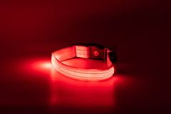 limaya LED svietiaci obojok pre psov Reflex Red S (28 cm - 40 cm)