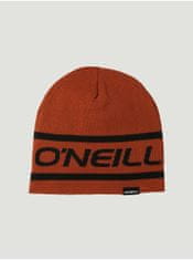 O'Neill Oranžová pánska vzorovaná obojstranná zimná čiapka O'Neill Reversible Logo Beanie UNI