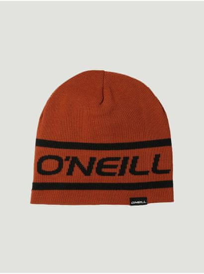 O'Neill Oranžová pánska vzorovaná obojstranná zimná čiapka O'Neill Reversible Logo Beanie