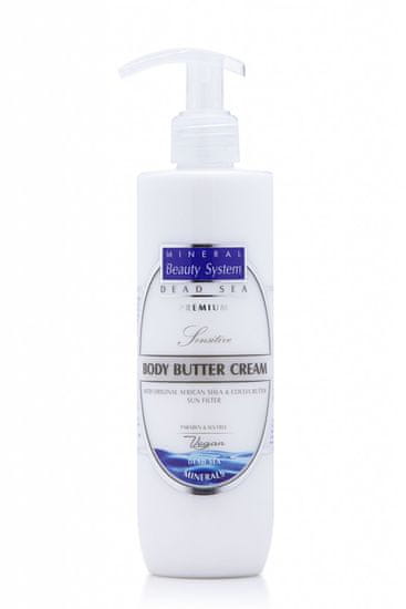 Minerál Beauty Telový maslový krém (Body Butter Cream) Vegan Dead Sea Minerals 300 ml