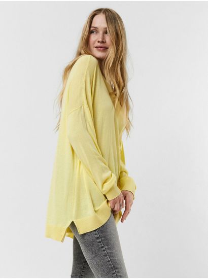 Vero Moda Žltý sveter VERO MODA Jennifer