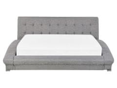 Beliani Elegantná sivá čalúnená posteľ 160x200cm LILLE