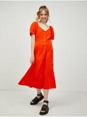 Vero Moda Košeľové šaty pre ženy VERO MODA - oranžová XS