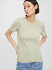 Vero Moda Svetlozelené basic tričko VERO MODA Natasha XS