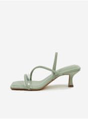 ALDO Svetlozelené dámske papuče na podpätku ALDO Zoebaen 36