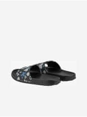Coqui Čierne detské vzorované papuče Coqui Tora 26-27