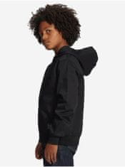 DC Čierna chlapčenská ľahká bunda s kapucňou DC Rowdy 164