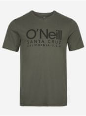O'Neill Tmavozelené pánske tričko O'Neill Cali XS