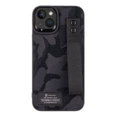 Tactical Camo Troop Drag Strap Kryt pre Apple iPhone 14 Plus Black 8596311194702