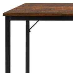 tectake Písací stôl Jenkins - Industrial tmavé drevo, 80 cm