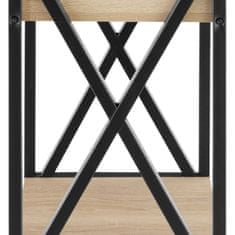 tectake Odkladací stolík Dayton 35x35x70,5cm - Industrial svetlé drevo, dub Sonoma