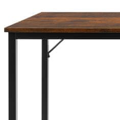 tectake Písací stôl Jenkins - Industrial tmavé drevo, 100 cm