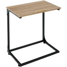 tectake Odkladací stolík s naklápacou doskou Ruston 55x35x66,5cm - Industrial svetlé drevo, dub Sonoma