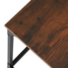 tectake Odkladací stolík s naklápacou doskou Ruston 55x35x66,5cm - Industrial tmavé drevo