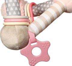 BABY ONO Edukační hračka Baby Ono pyramida Tiny Yoga pink