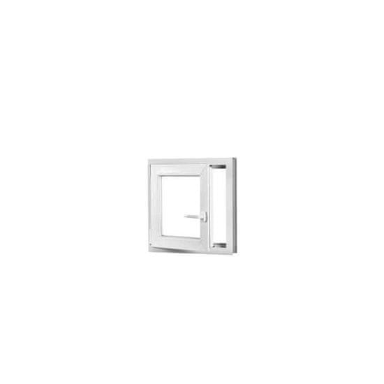 TROCAL Plastové okno | 70x70 cm (700x700 mm) | biele | otváravé aj sklopné | ľavé