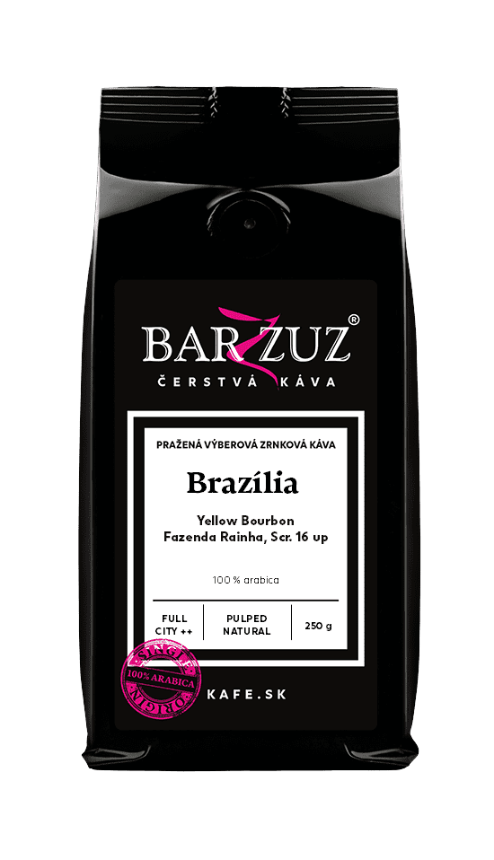 BARZZUZ Brazília Yellow Bourbon, zrnková káva, 250 g