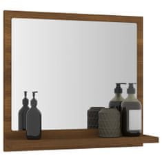 Vidaxl Kúpeľňové zrkadlo hnedý dub 40x10,5x37 cm spracované drevo