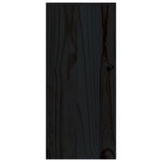 Vidaxl Skrinka na víno čierna 56x25x56 cm masívna borovica