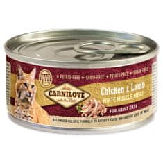 Carnilove Konzerva CARNILOVE WMM Chicken & Lamb for Adult Cats 100 g