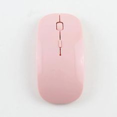 Northix 2,4 GHz bezdrôtová myš – super tenký dizajn – ružová 