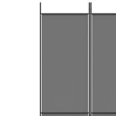 Vidaxl 3-panelový paraván antracitový 150x220 cm látka