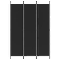 Vidaxl 3-panelový paraván čierny 150x220 cm látkový