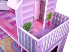 JOKOMISIADA Drevený domček pre bábiky s LED svetlami ZA4130