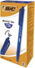 Bic Guľôčkové pero "Round Stic Clic", modrá, 0,4 mm, výsuvné, 926376