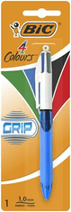 Bic Guľôčkové pero "4 Colours Originals Grip", štyri farby, 0,32 mm, zaťahovacie, blister, 8871292