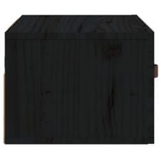 Vidaxl Nástenné nočné stolíky 2 ks čierne 40x29,5x22 cm