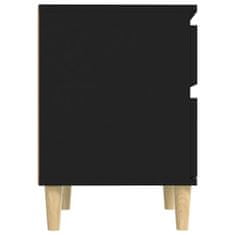 Vidaxl Nočný stolík čierny 40x35x50 cm
