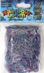 Rainbow Loom Original-gumičky-600 ks - perleťové filalovo/modré