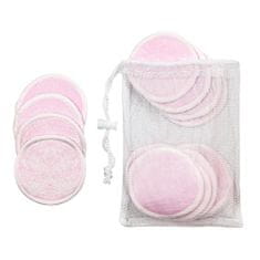 Northix 16x opakovane použiteľné odličovacie tampóny - ružové 
