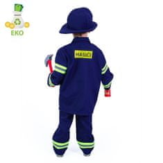 Detský kostým hasič - požiarnik veľ. M - EKO obal
