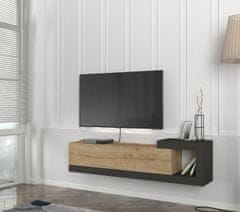 VerDesign VELIERO moderný TV stolík, sapphire / antracit