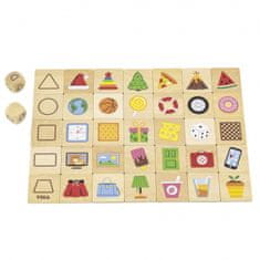 Viga Toys Vzdelávacie drevené puzzle Zápas tvarov 37 el.