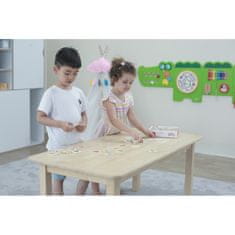 Viga Toys Vzdelávacie drevené puzzle Zápas tvarov 37 el.