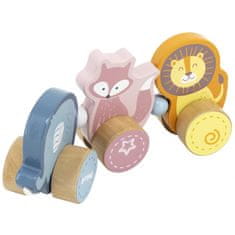 Viga Toys Montessori drevená hračka na ťahanie zvierat