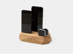Oakywood Trojitá dokovacia stanica pre iPhone, Apple Watch a AirPods, Oak