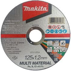 Makita Univerzálny štít 125x1,2 mm z viacerých materiálov