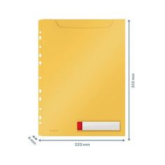LEITZ Dosky na dokumenty "Cosy Privacy", matne žltá, A4 maxi, 46680019