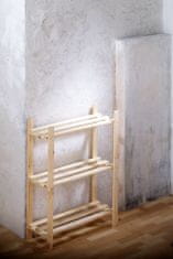 Rojaplast regál drevený 3 police 75 × 30 × 80 cm